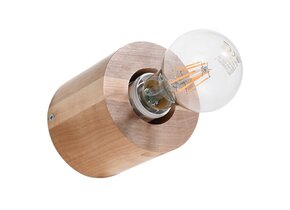 Wandleuchte SALGADO Naturholz