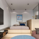 Deckenleuchte TIUBE graug