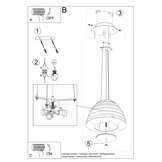 Kronleuchter BELLA 60 weißg