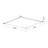 Deckenleuchte LUNA 4 weißg