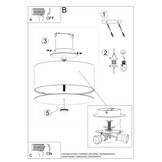 Deckenleuchte SKALA 30 schwarzg