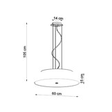 Kronleuchter VEGA 60 weißg