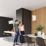 Kronleuchter BLUM 1 weißg