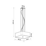 Kronleuchter LOKKO 45 schwarzg