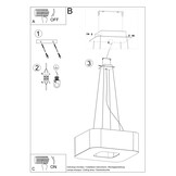 Kronleuchter URANO 60 schwarzg