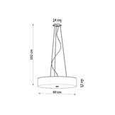 Kronleuchter SKALA 60 weißg