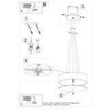 Kronleuchter SKALA 60 weißg