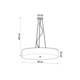 Kronleuchter SKALA 90 weißg