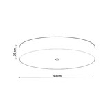 Deckenleuchte SKALA 90 schwarzg