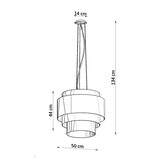 Kronleuchter REFLEXION 50 weißg