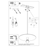 Hängeleuchte FLAVIO weißg