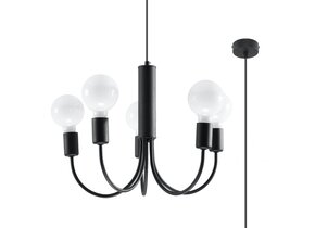 Kronleuchter PICCOLO 5 schwarz