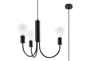 Kronleuchter PICCOLO 3 schwarz