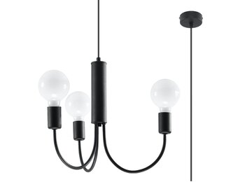 Kronleuchter PICCOLO 3 schwarz