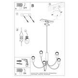Kronleuchter PICCOLO 3 schwarzg