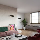 Wandleuchte Keramik SIGMA schwarzg