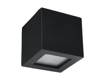 Wandleuchte Keramik LEO schwarz