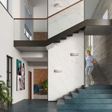 Wandleuchte Keramik ATENA graug