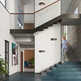 Wandleuchte Keramik ATENA schwarzg