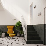 Wandleuchte Keramik PONTIUS graug