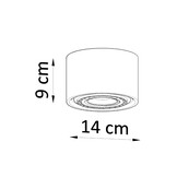 Deckenleuchte BASIC 1 Betong