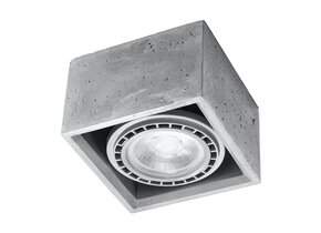 Deckenleuchte QUATRO 1 Beton