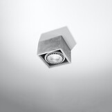 Deckenleuchte QUATRO 1 Betong