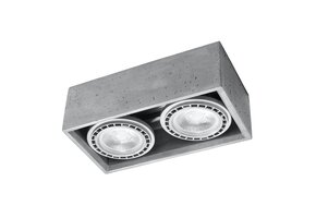Deckenleuchte QUATRO 2 Beton