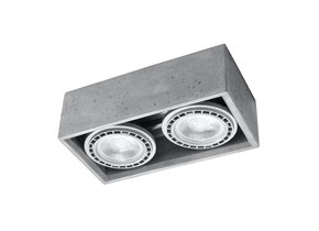Deckenleuchte QUATRO 2 Beton