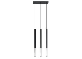 Hängeleuchte MOZAICA 3L schwarz/chrom