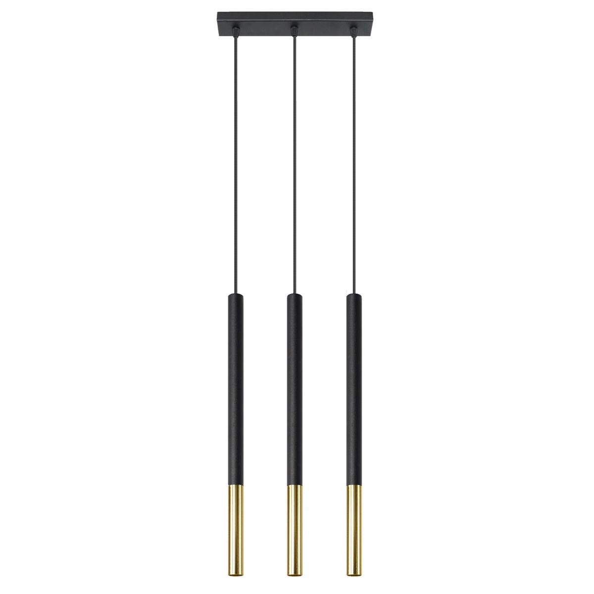 Hängeleuchte MOZAICA 3L schwarz/goldg