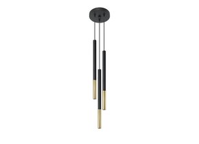 Hängeleuchte MOZAICA 3P schwarz/gold
