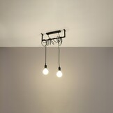 Kronleuchter SALAMANCA 2 schwarzg