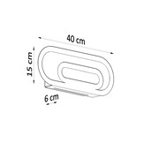 Wandleuchte SACCON weißg