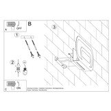 Wandleuchte SACCON weißg