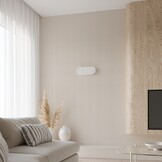 Wandleuchte SACCON weißg