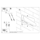 Wandleuchte BASCIA weißg