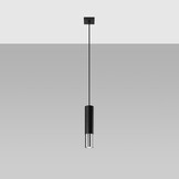 Hängeleuchte LOOPEZ 1 schwarz/chromg