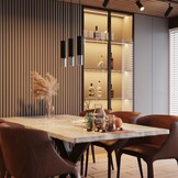 Hängeleuchte LOOPEZ 3P schwarz/chromg