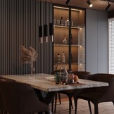 Deckenleuchte LOOPEZ schwarz/kupferg