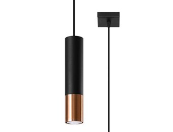 Hängeleuchte LOOPEZ 1 schwarz/kupfer