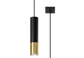 Hängeleuchte LOOPEZ 1 schwarz/gold