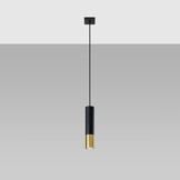 Hängeleuchte LOOPEZ 1 schwarz/goldg