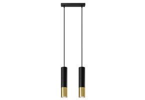 Hängeleuchte LOOPEZ 2 schwarz/gold