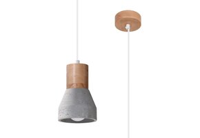 Hängeleuchte QUBIC grau