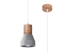 Hängeleuchte QUBIC grau