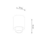 Deckenleuchte NESI schwarzg