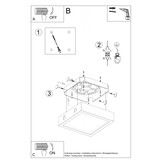 Deckenleuchte RIZA Betong