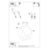 Deckenleuchte WOODY 1 Naturholzg