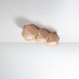 Deckenleuchte WOODY 3 Naturholzg